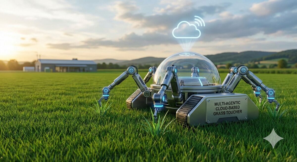 Multi-Agentic Cloud-Based Grass Toucher Robot